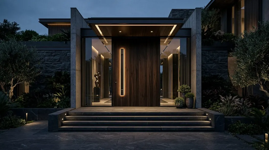 Ingresso villa — Facciata scura